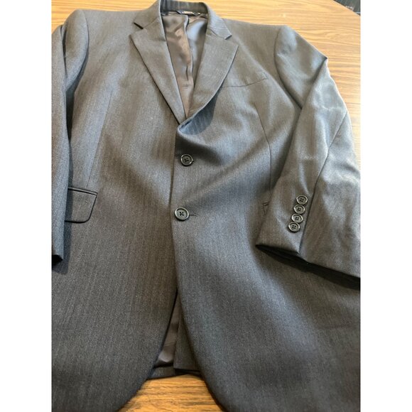Brooks Bros Saxon dark gray two button wool suit jacket size 44L - Picture 7 of 7